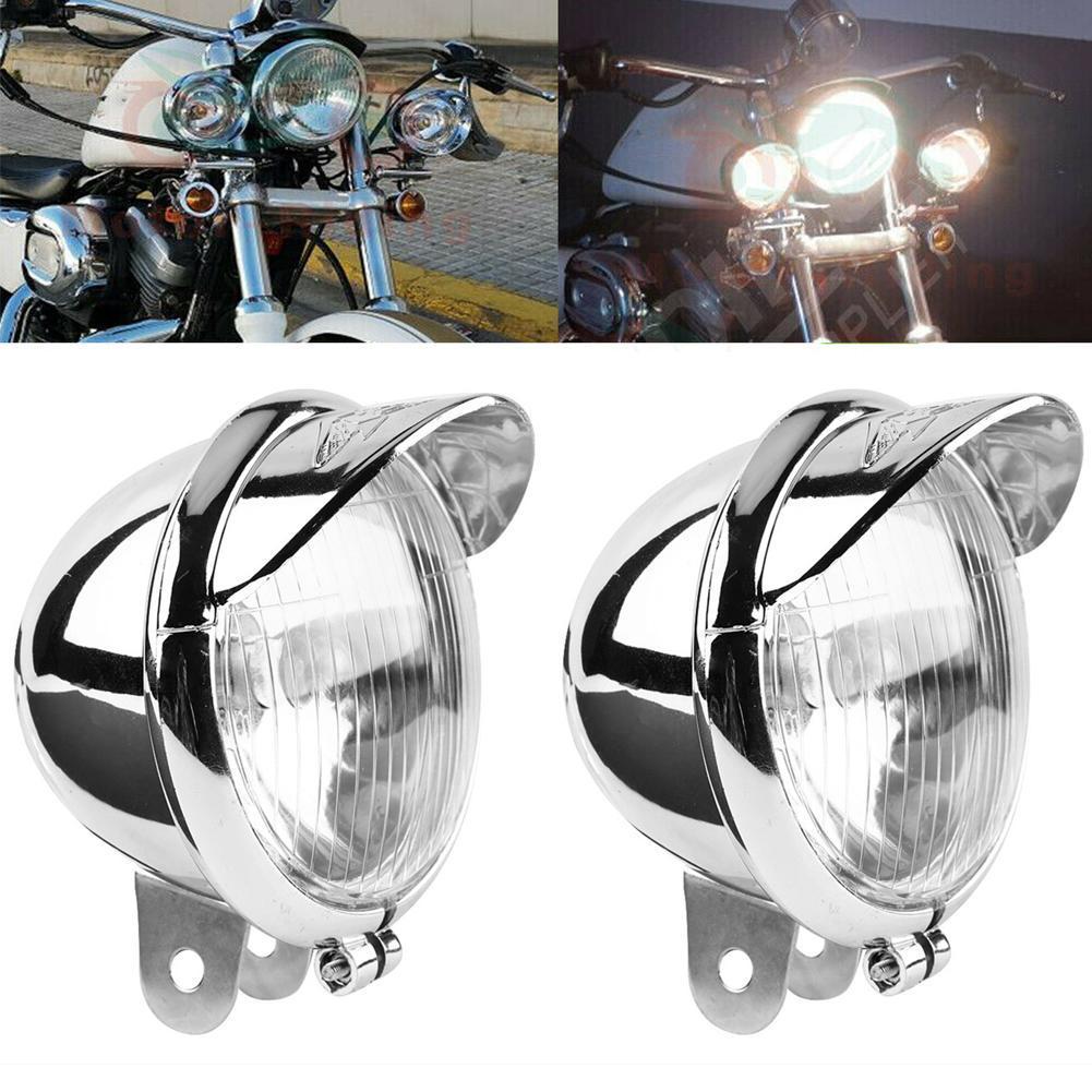 Universal Motorcycle Led Headlight Projector - Chrome Universale Del Motociclo Fendinebbia Faro