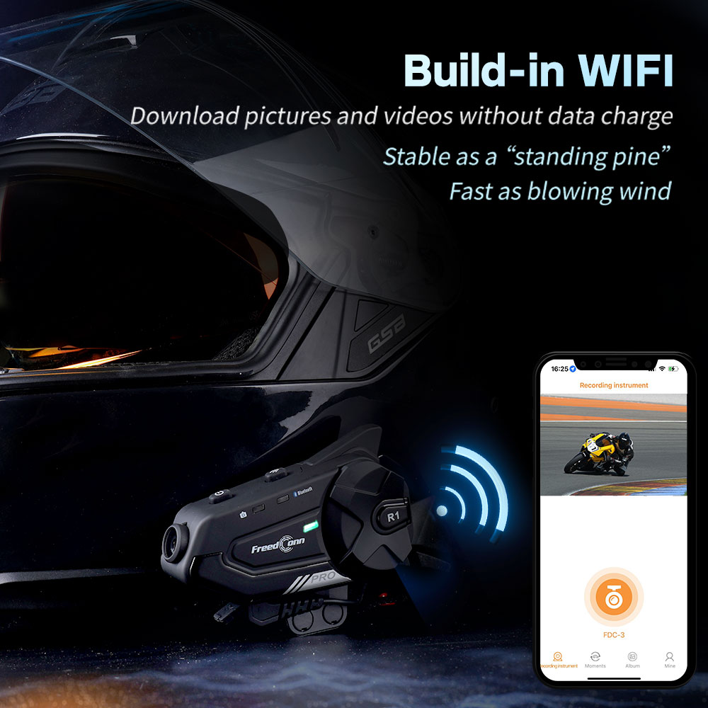 Freedconn Interfono per moto A - Universal Motorcycle Helmet Intercom Headset recensione e prezzo