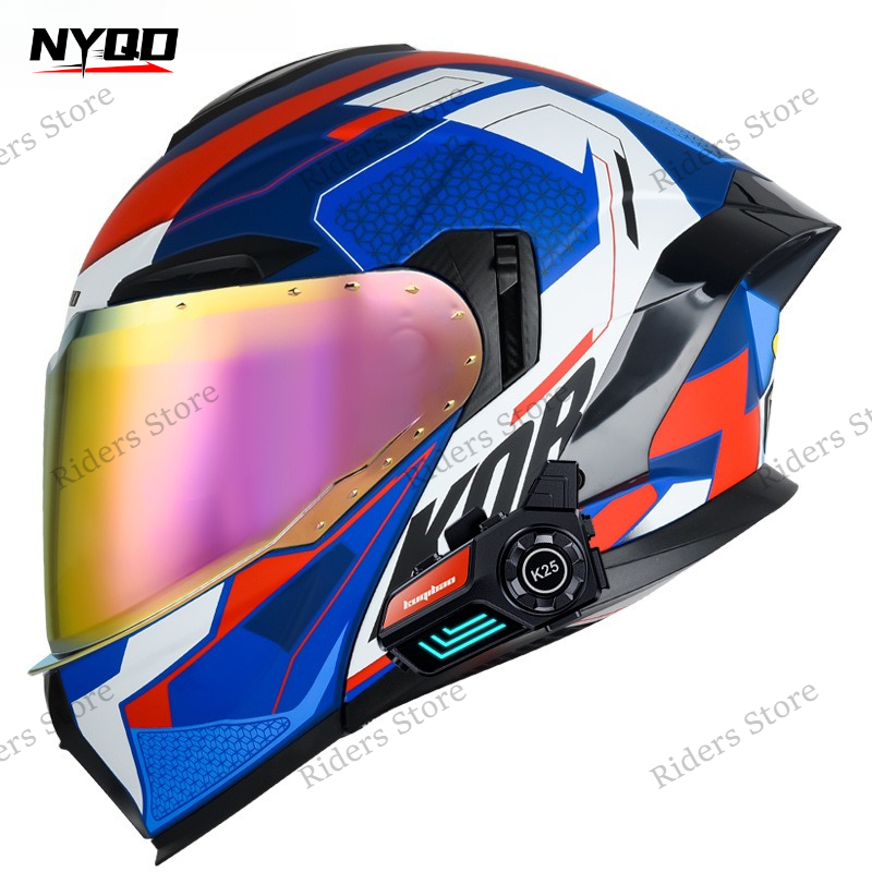 Casco Moto Modulare Certificat - Full Face Motorcycle Helmet With Bluetooth recensione e prezzo