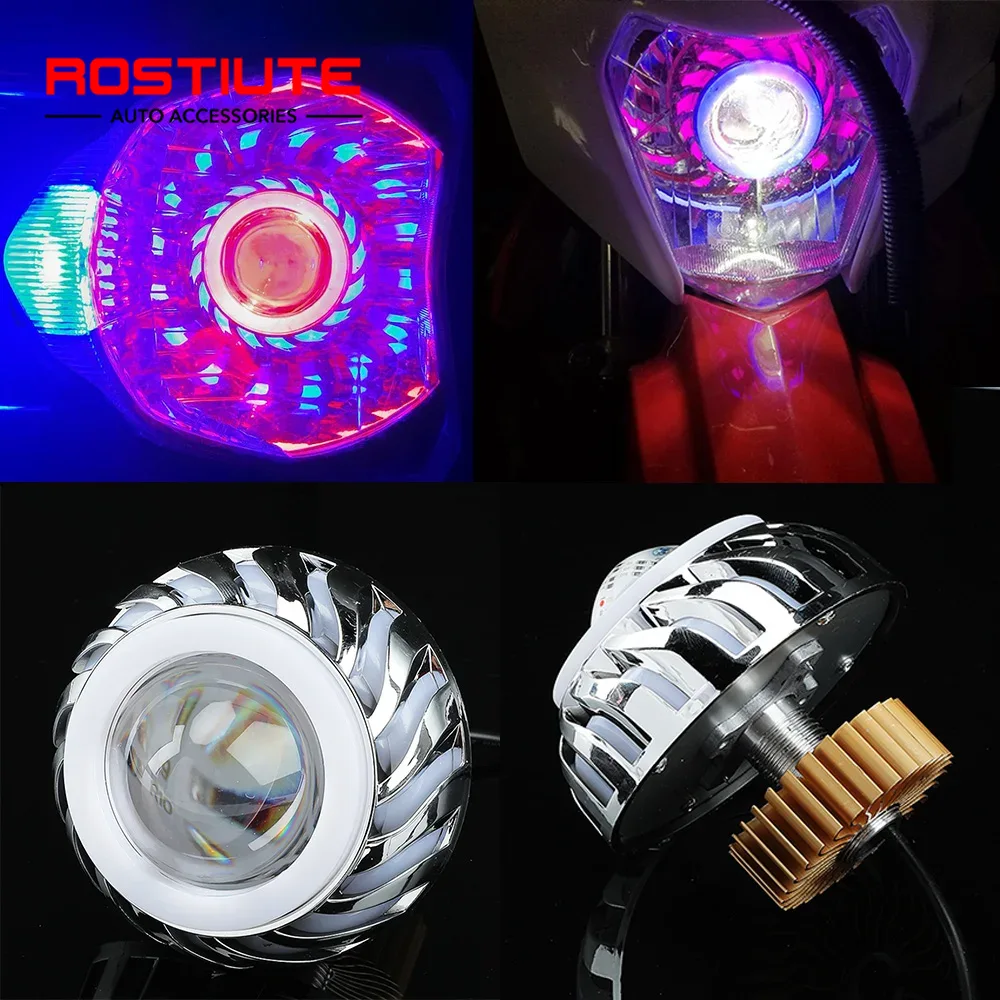 Fascio alto/basso Doppi occhi  - Universal Motorcycle Led Headlight Projector recensione e prezzo