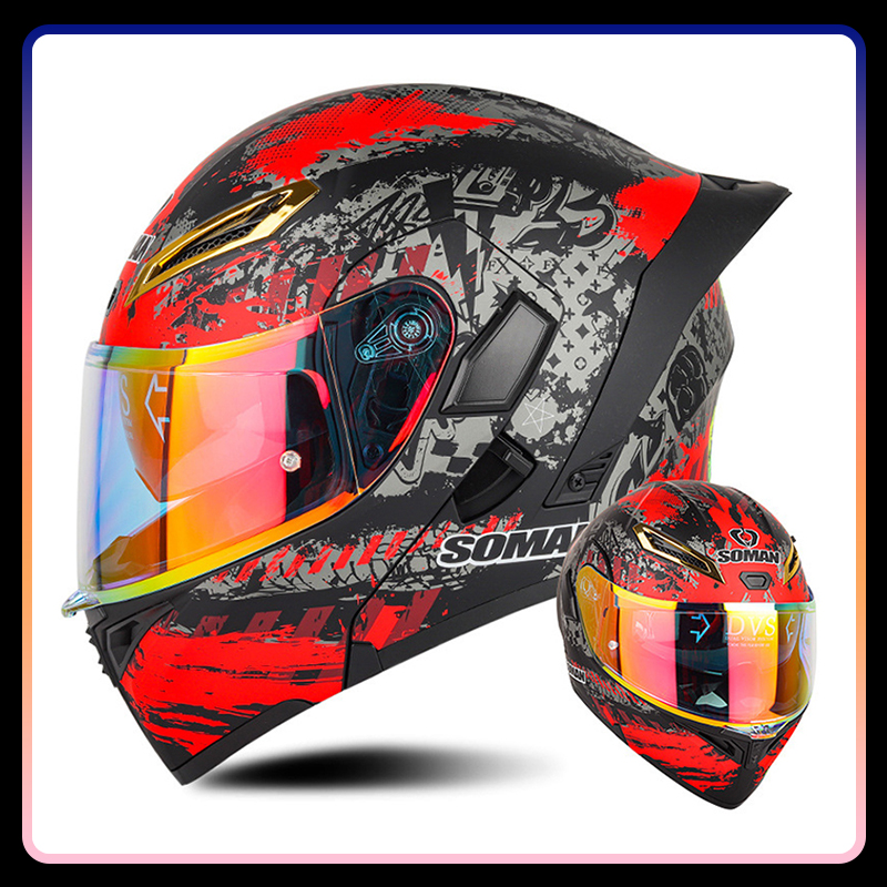 Caschi da moto apribili univer - Dual Visor Motorcycle Racing Helmet recensione e prezzo