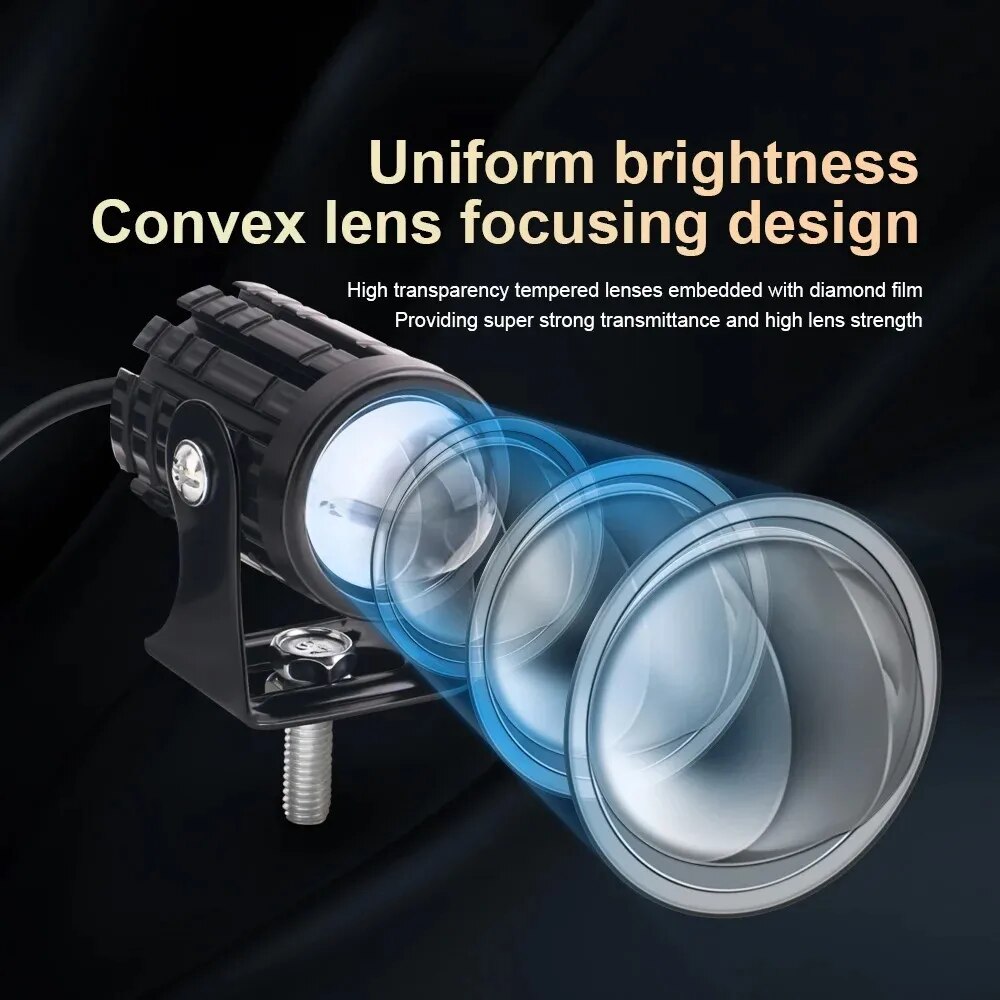 1/2PCS Universale Del Motocicl - Universal Motorcycle Led Headlight Projector recensione e prezzo