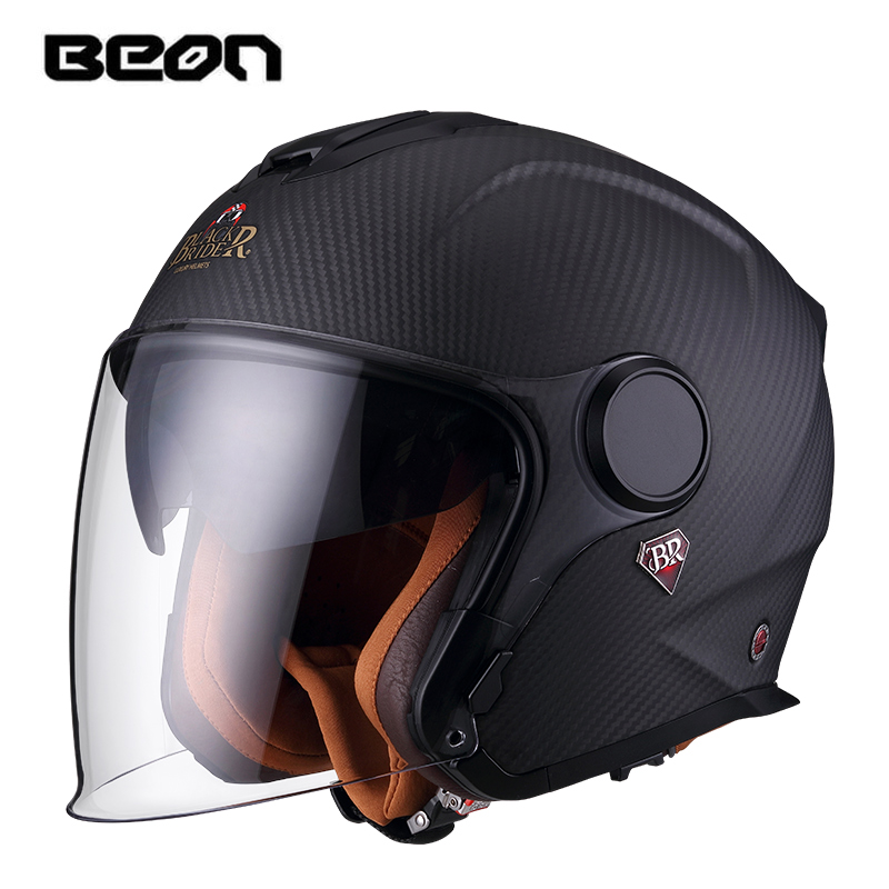 Casco Moto Aperto BEON BR23 in - Carbon Fiber Lightweight Motorcycle Helmet recensione e prezzo