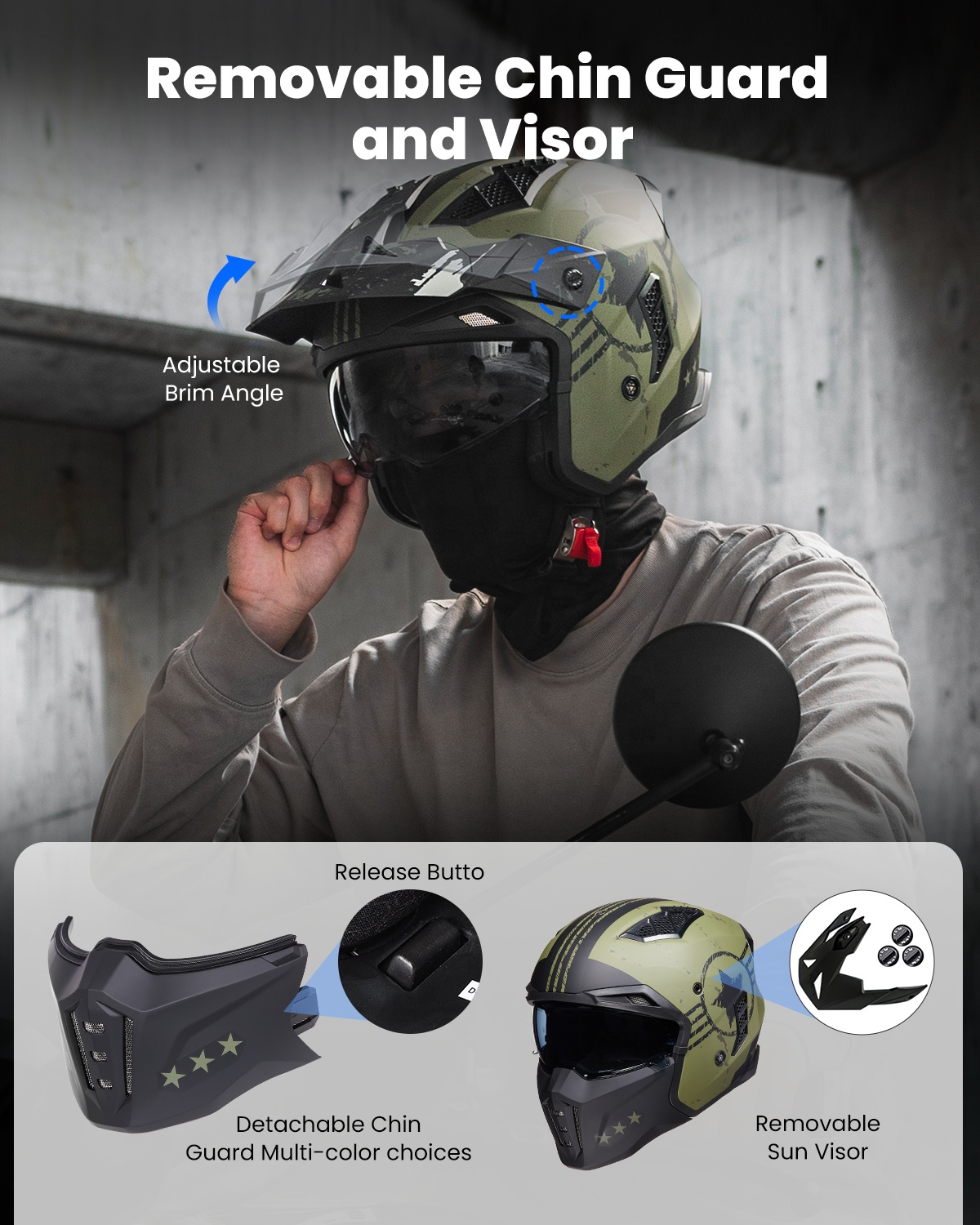 Casco Moto Aperto 3/4 Vintage  - Vintage Open Face Retro Helmet recensione e prezzo