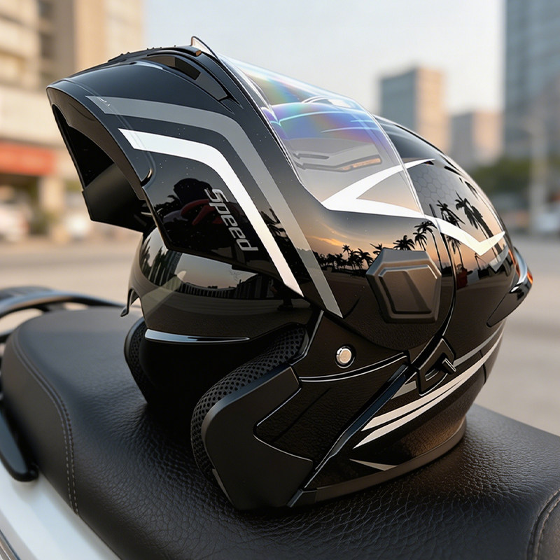 Casco modulare per moto con vi - Modular Flip Up Motorcycle Helmet Dot Approved recensione e prezzo