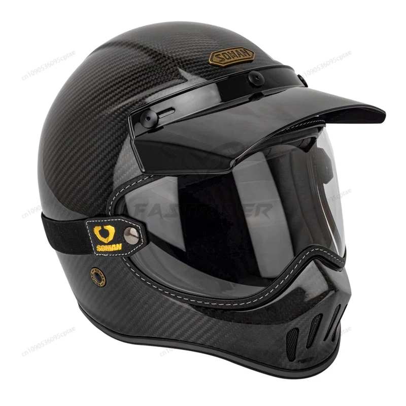 Occhiali da Moto Vintage SOMAN - Vintage Open Face Retro Helmet recensione e prezzo