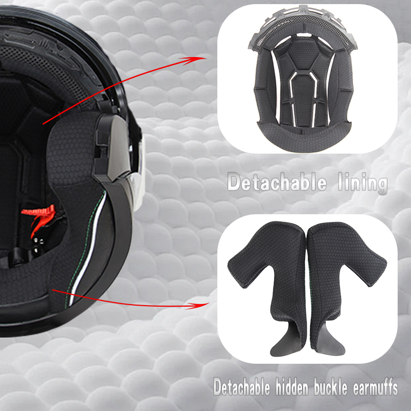 715-Casco integrale modulare r - Dual Visor Motorcycle Racing Helmet recensione e prezzo